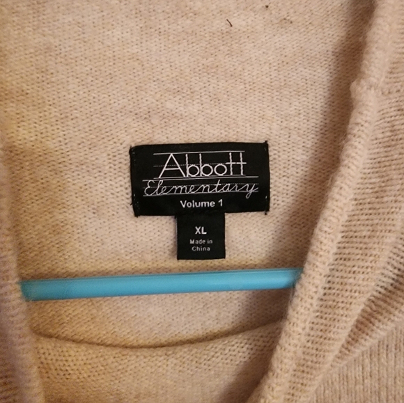 Striped Beige Sweater Dress - Picture 4 of 4